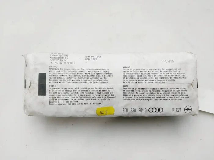 AIRBAG DELANTERO DERECHO AUDI A4 8E0880204B-9452117