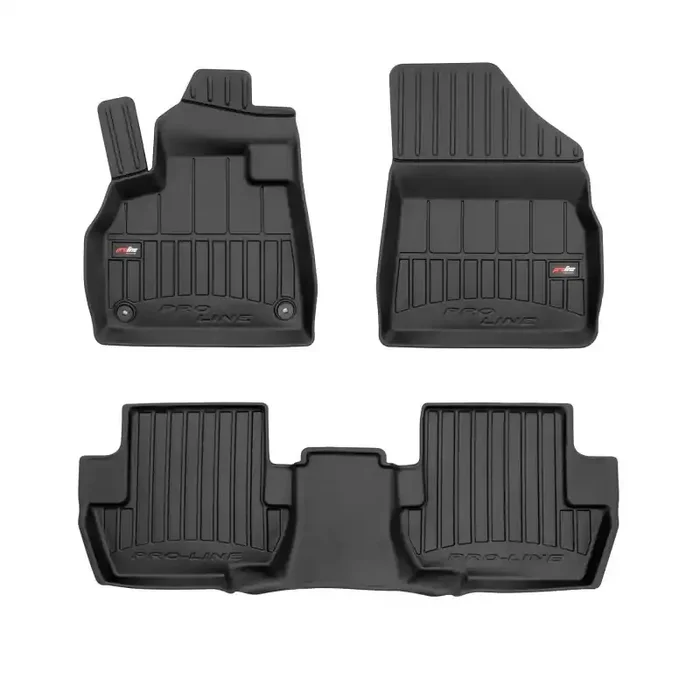 Alfombrillas 3D de goma Premium tipo cubeta para DS 5 hatchback (2015 – 2018)
