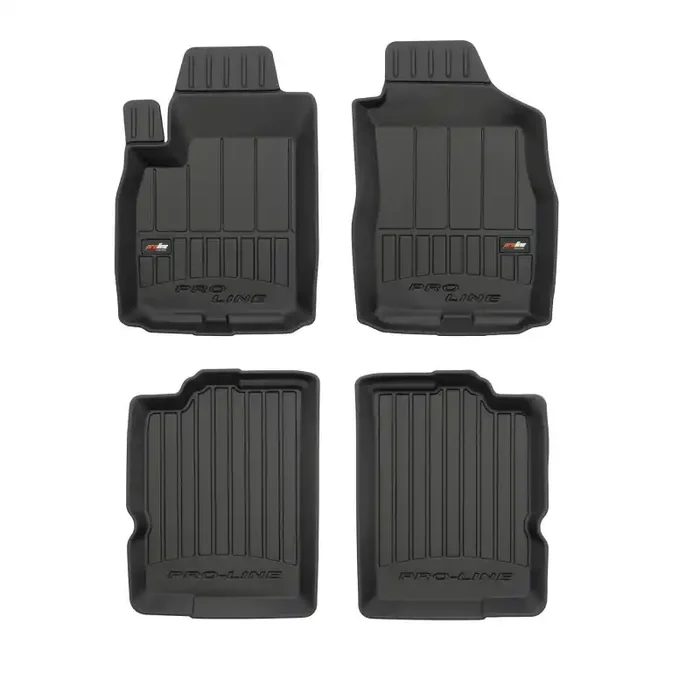 Alfombrillas 3D de goma Premium tipo cubeta para Fiat Panda II hatchback (2003 – 2012)