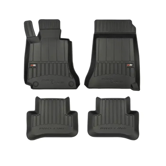 Alfombrillas 3D de goma Premium tipo cubeta para Mercedes-Benz C-Class W204 (2007 – 2014)