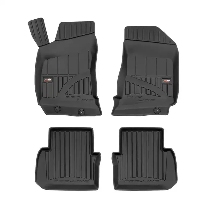 Alfombrillas 3D de goma Premium tipo cubeta para Saab 9-5 I (1997 – 2005)