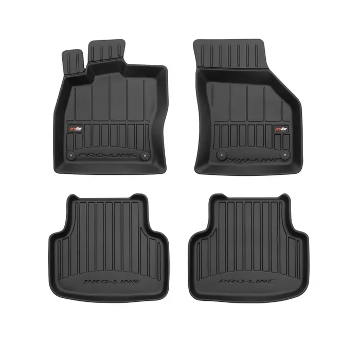 Alfombrillas 3D de goma Premium tipo cubeta para Skoda Octavia III (2012 – 2019)