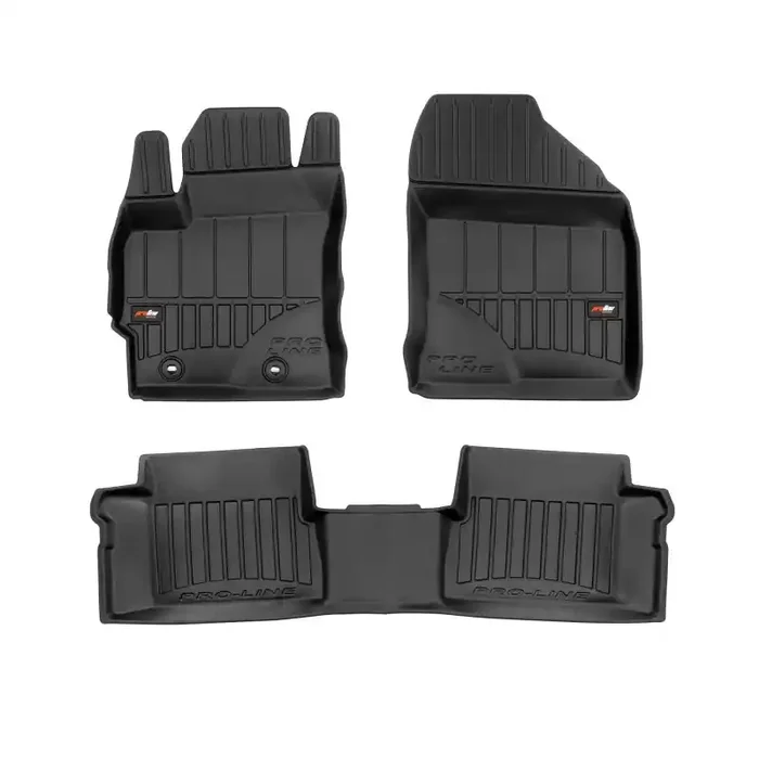 Alfombrillas 3D de goma Premium tipo cubeta para Toyota Auris II (2012 – 2018)