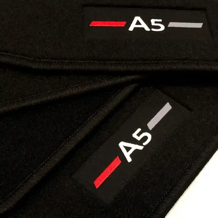 Alfombrillas Audi A5 8F7 Cabriolet (2009 – 2017) a medida logo