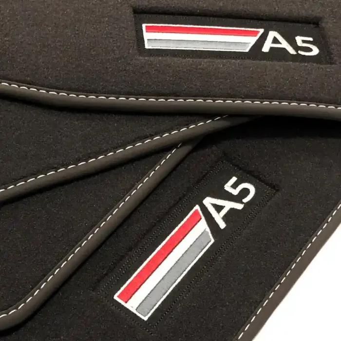 Alfombrillas Audi A5 8F7 Cabriolet (2009 – 2017) Velour logo