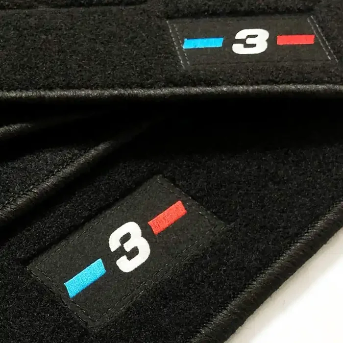 Alfombrillas BMW Serie 3 E36 Coupé (1992 – 1999) a medida logo