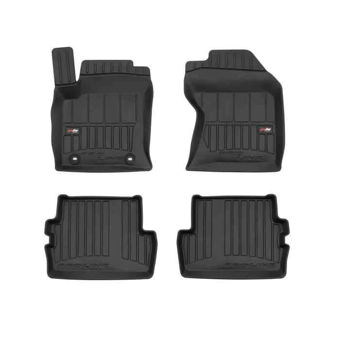 Alfombrillas tipo cubeta de goma Premium para Ford Focus I (1998 – 2004)