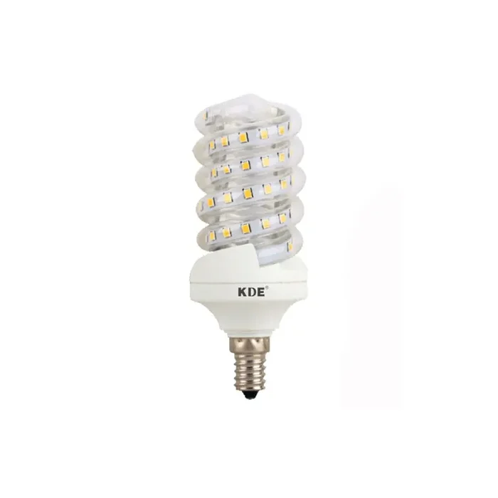 Bombilla LED E14, 9 Watios y 720 lúmenes KDE Espiral Design