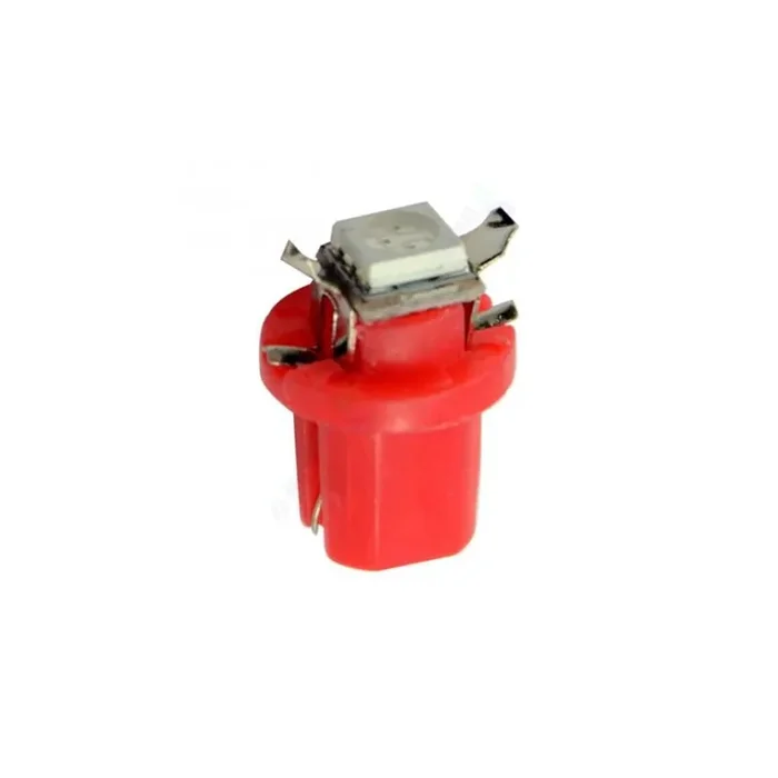 Bombilla LED T5 B8.5D ROJA Tipo 58