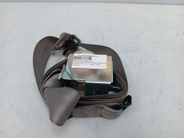 CINTURON SEGURIDAD TRASERO DERECHO KIA PICANTO (SA) 1.1 LX