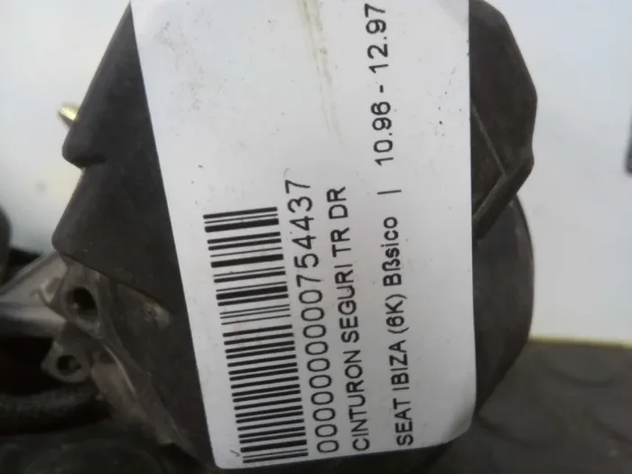 CINTURON SEGURIDAD TRASERO DERECHO SEAT IBIZA (6K1) Básico