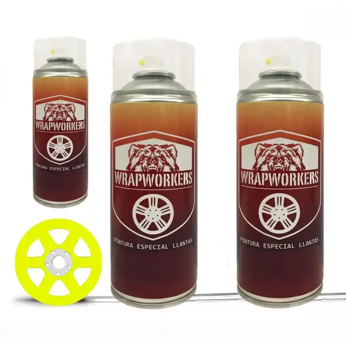 Kit Pintado de Llantas Amarillo Mate – WrapWorkers
