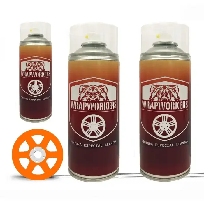 Kit pintado de llantas naranja flúor Brillo – WrapWorkers
