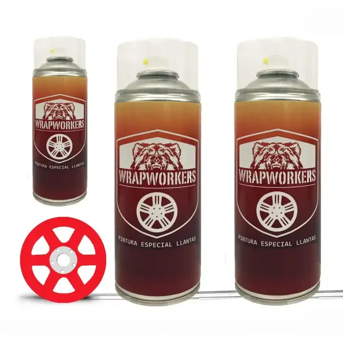 Kit Pintado de Llantas Rojo Mate – WrapWorkers