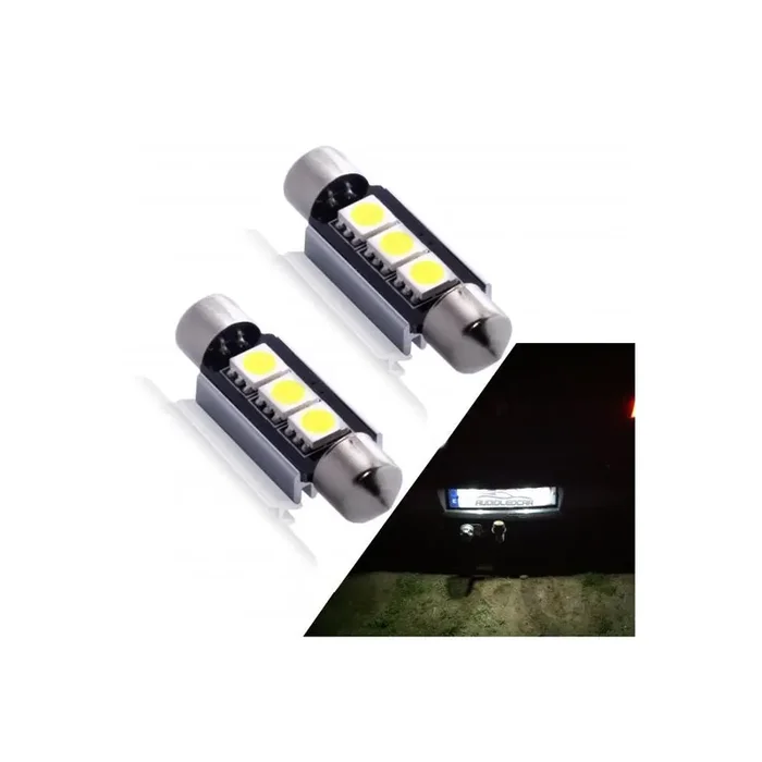 Leds matricula canbus BMW Serie 1, 3, 5, 6, X1, X3, X5, X6 y Z4