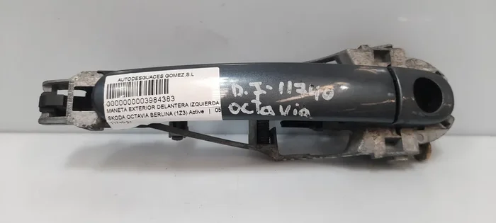 MANETA EXTERIOR DELANTERA IZQUIERDA SKODA OCTAVIA BERLINA (1Z3) Active