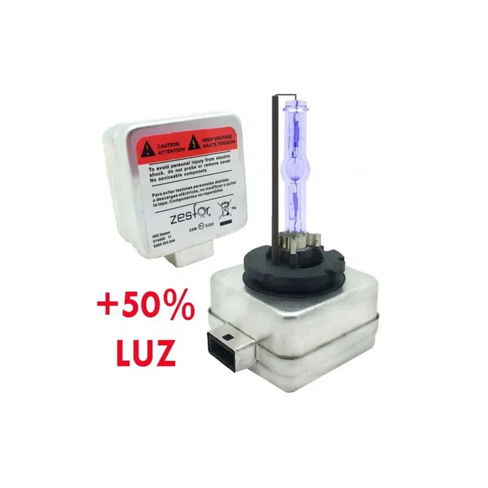 Pareja bombillas Xenon D1S 4300k, + 50% luz ZesfOr®