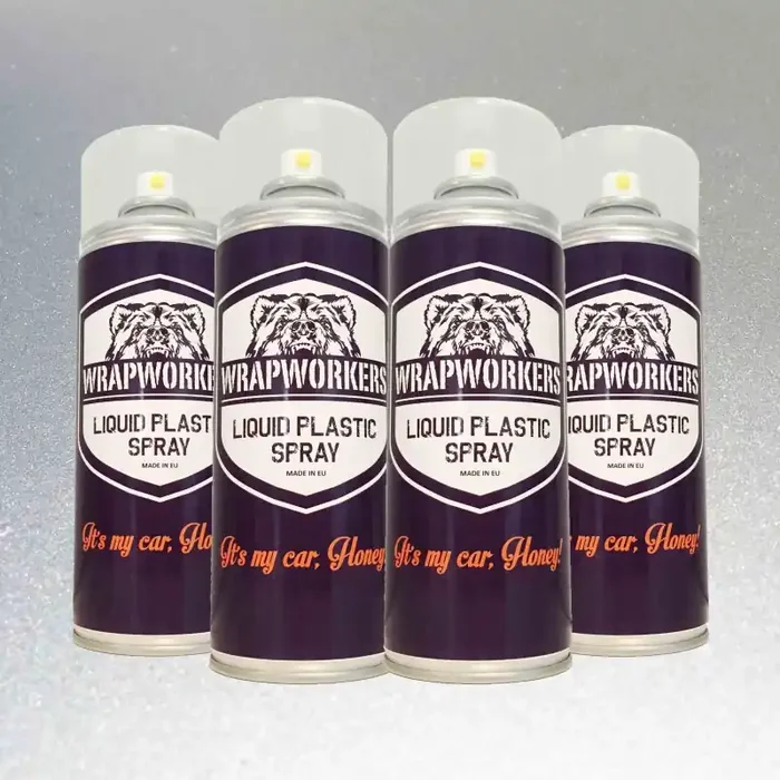 Pintura para llantas 4 spray PLATA METALIZADO