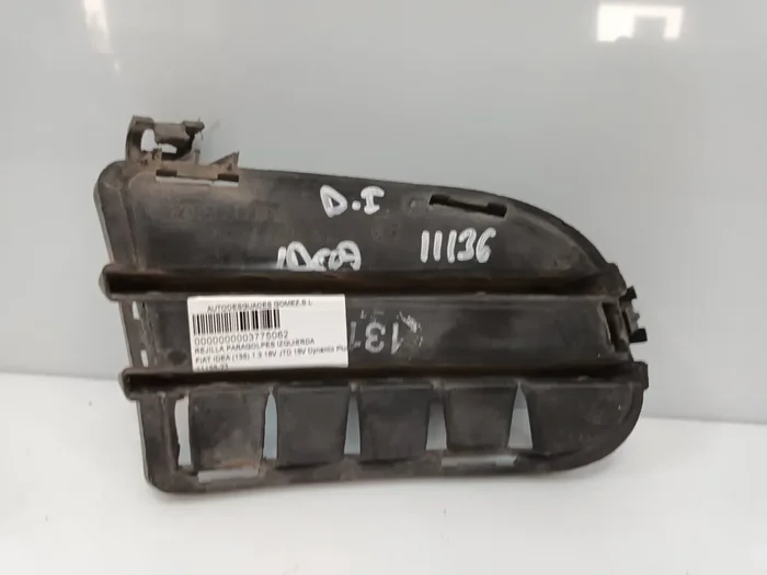REJILLA PARAGOLPES IZQUIERDA FIAT IDEA (135) 1.3 16V JTD 16V Dynamic Plus (10.2005-)