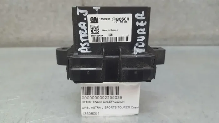 RESISTENCIA CALEFACCION OPEL ASTRA J SPORTS TOURER Cosmo