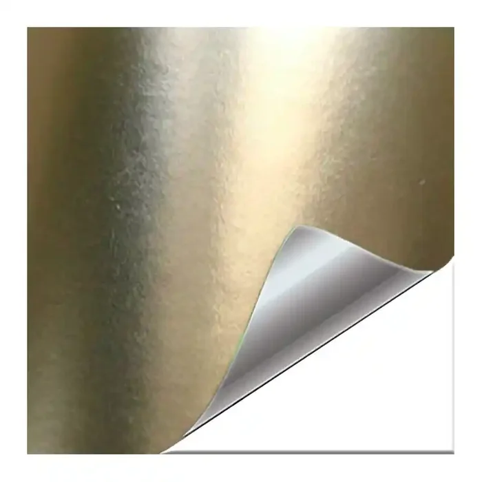 Vinilo Champagne cromado mate 50 x 152 cm
