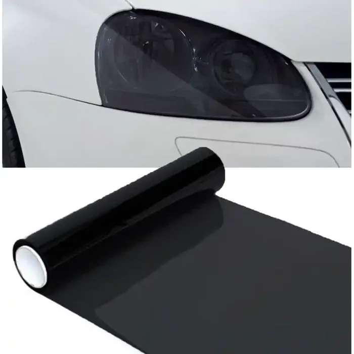 Vinilo de faros y pilotos negro 70%, 100×30 cm