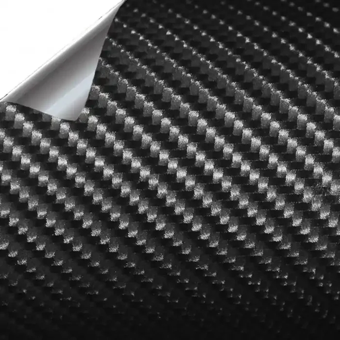Vinilo de Fibra Carbono Negro Brillo Normal 200x152cm (Techo completo)