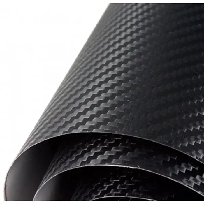 Vinilo de Fibra de Carbono Negro Normal 50x152cm