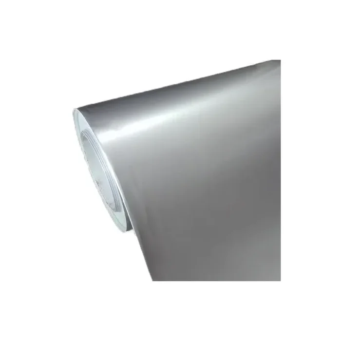 Vinilo Plata Brillo 25x152cm